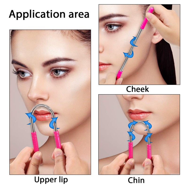Mudder 12 Pcs Facial Hair Removal Spring Set Women Eyebrow