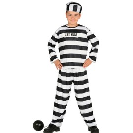 Guirca – Costume Prison, Size 10 – 12 Years, White (78403)