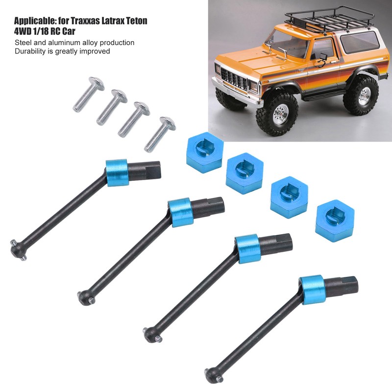 Metal Driveshaft Assembly Hex Wheel Hubs Combiner CVD for Traxxas