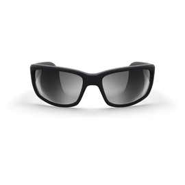 REKS Satin Touch Black Wrap Around with Silver Mirror lens