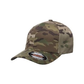Flexfit Mens Two Tone Stretch Mesh Cap, camouflage, Unit size