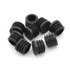 28mm Black Plastic Plugs, Black Round Tube Covers, Inner End