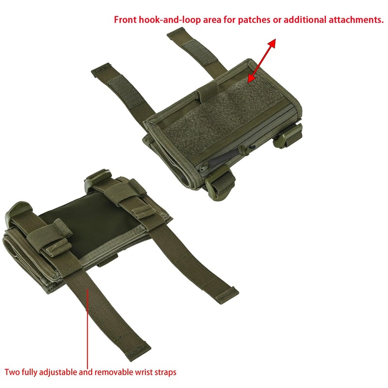 Tactical Arm Sleeve Map Pouch Case Documets Holder Wrist Case