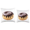 Boston Cream Donut Throw Pillow