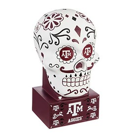 Evergreen Texas A&M, Sugar Skull Statue, 5.3''x 6'' x 10.3'' inches