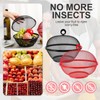 MAQUITA 2 Pcs Mesh Fruit Basket with Lid Fruit Cover