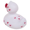 Bath Duck Squeaky Duck Bath Toy (Duck Love White/Red)