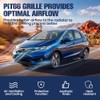 PIT66 Front Upper Bumper Grille Compatible with Honda Fit 2018