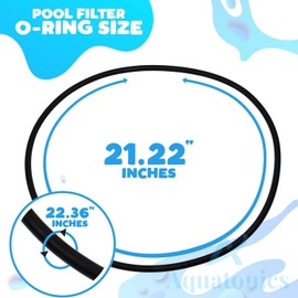 Aquatonics Pool Filter O-Ring Replacement for 21" Sta-Rite System 3, DE SD S7D75, S7M120, S7M400, S7MD60, S7MD72, S7S50 – Heavy-Duty Rubber O-Ring Replacement for 24850-0008 or O-485