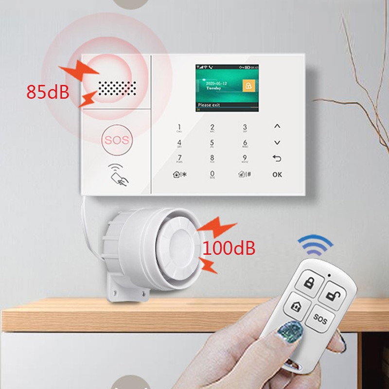 WiFi Home Alarm System Dual Way Voice GSM Smart Security