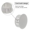 Suiwotin 30PCS 10mm (3/8'') White Plastic Flush Type Hole Plugs,