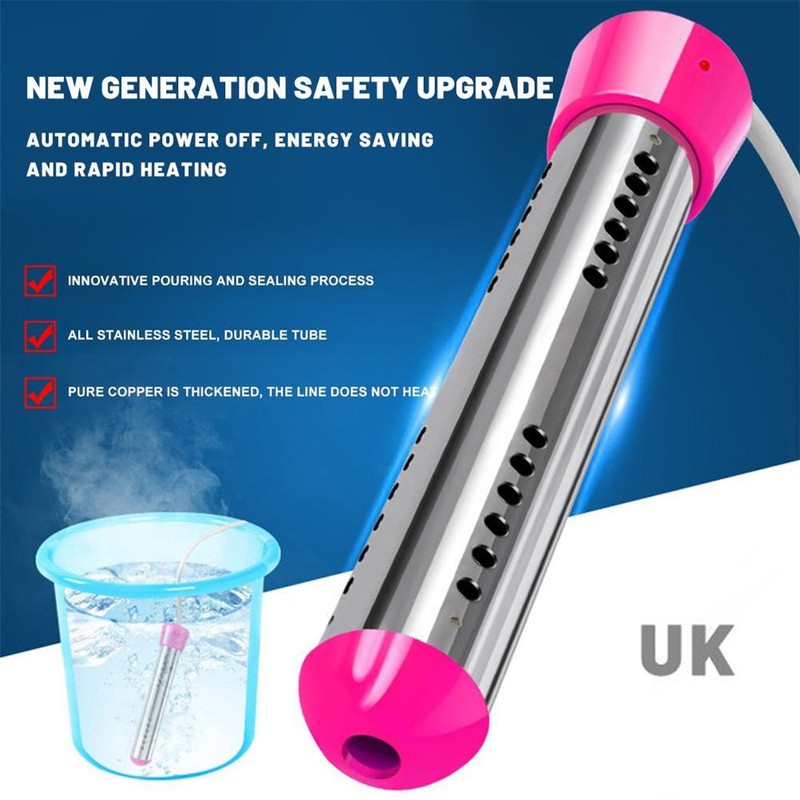 1500W Water Heater Boiler Water Heating Portable Immersion Suspension Water