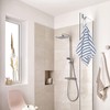 ZARADU 2 Pieces Shower Hooks for Hanging,Stainless Steel Extended Shower