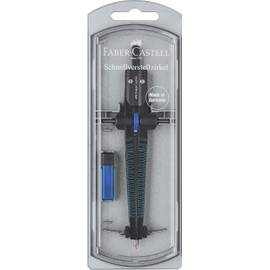 Faber-Castell Twister 19 174499 Compass Quick Adjustment Compass Assorted Colours