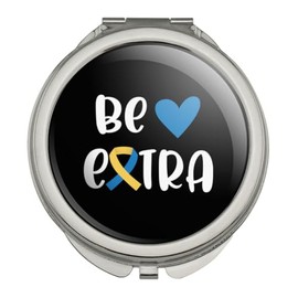 GRAPHICS & MORE Down Syndrome Be Extra Compact Travel Purse Handbag Makeup Mirror