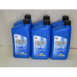 Chevron Supreme Synthetic Blend Motor Oil 5W-30, Case of 6 Quarts