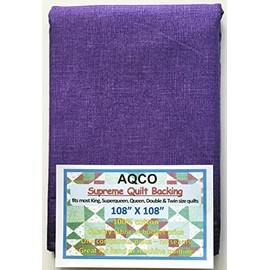 Supreme Quilt Backing, King, Seamless, from AQCO, Blender Purple, 108"x108"