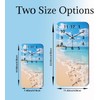 Beach Themed Wall Clock Battery Operated, 12 Inch Wooden Wall-Clocks