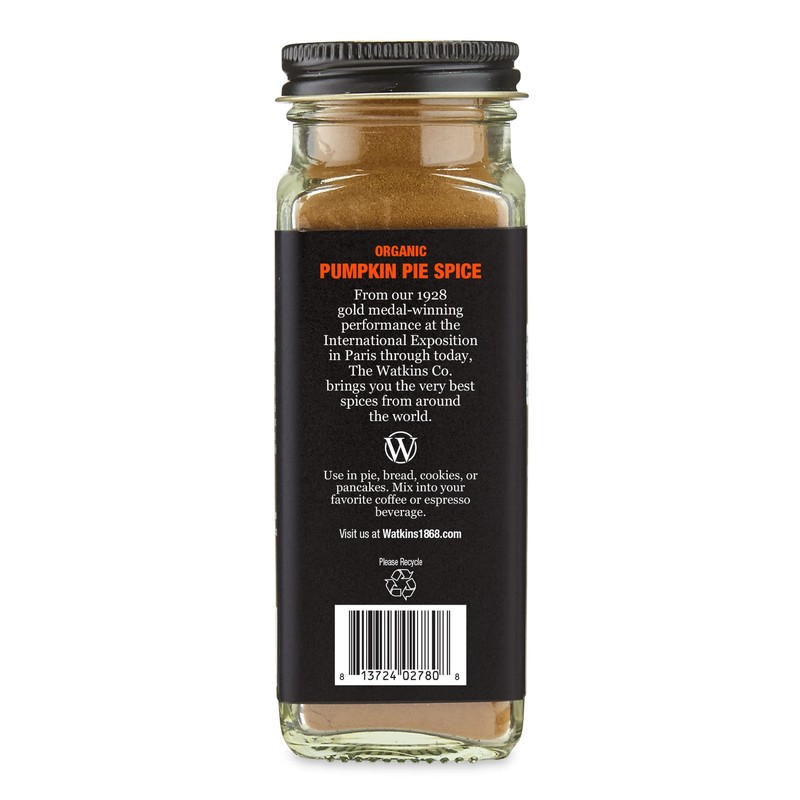Watkins Organic Pumpkin Pie Spice, 2.6 oz., Pack of 3