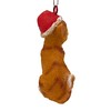 Cat Figurine Christmas Ornaments (Orange Tabby)