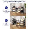 Kitsure Shoe Rack - 3-Tier Space-Saving Shoe Organizer & Shoe
