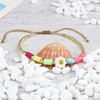 KELITCH Summer Flower Charm Bracelets Colorful Beaded Bracelets Women Friendship