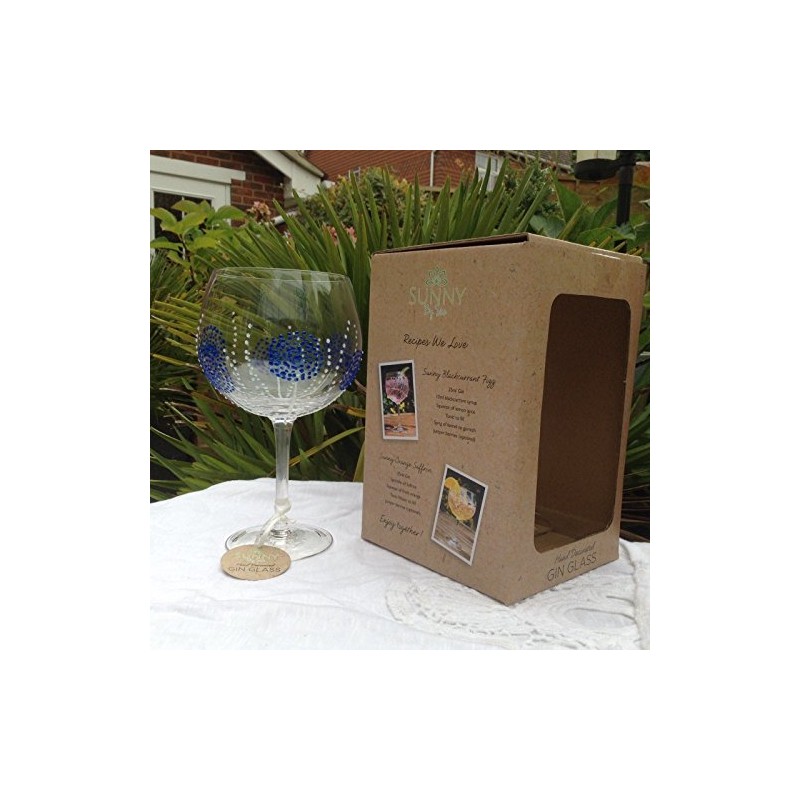 Sunny by Sue Large Gin and Tonic Goblet Hand Decorated