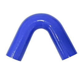 Haturmyko ID 1.75 inch (45mm) 135 Degree Elbow Silicone Coupler Hose Leg Length 6" (150mm) Universal 4-Ply Reinforced Straight Silicone Pipe Intake Radiator Hose Blue
