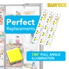 Gurtice New Upgraded 3 Pack WR55X26671 PS11767930 AP6035586 Led Light