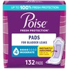 Poise Incontinence & Postpartum Pads for Bladder Leaks, 4 Drop
