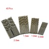 Mircube 40 Pieces 0.5mm-2.0mm Straight Shank Mini Drill Bit Set