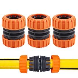 USTOTOP Quick Garden Hose Repair Kit, Expandable Connectors, Extender, Male End Repair, Replacement, Water Pipe Fittings and Adapter, 3 Sets
