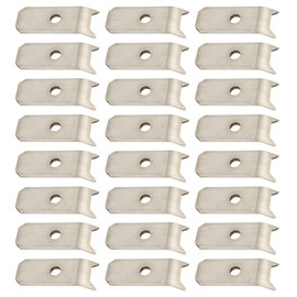 (24pcs) Trailer Wood Deck Clips Heavy Duty Floor Hold Down Steel Clips 1/4" Plate Replacement for Utility Trailer, Truck, Warehouse, Boat Deck Planks, Bearcl, Bearclaw Steel Clips Tie Down Anchor Kit