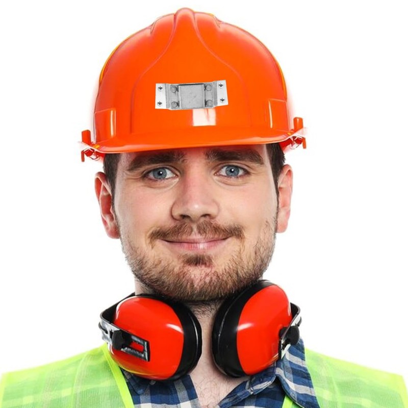 2Pcs Hard Hat Light Holder - Aluminum Alloy Helmet Headlight