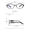 mincl Rhinestone Bling Reading Glasses for Women Metal Frame Diamond