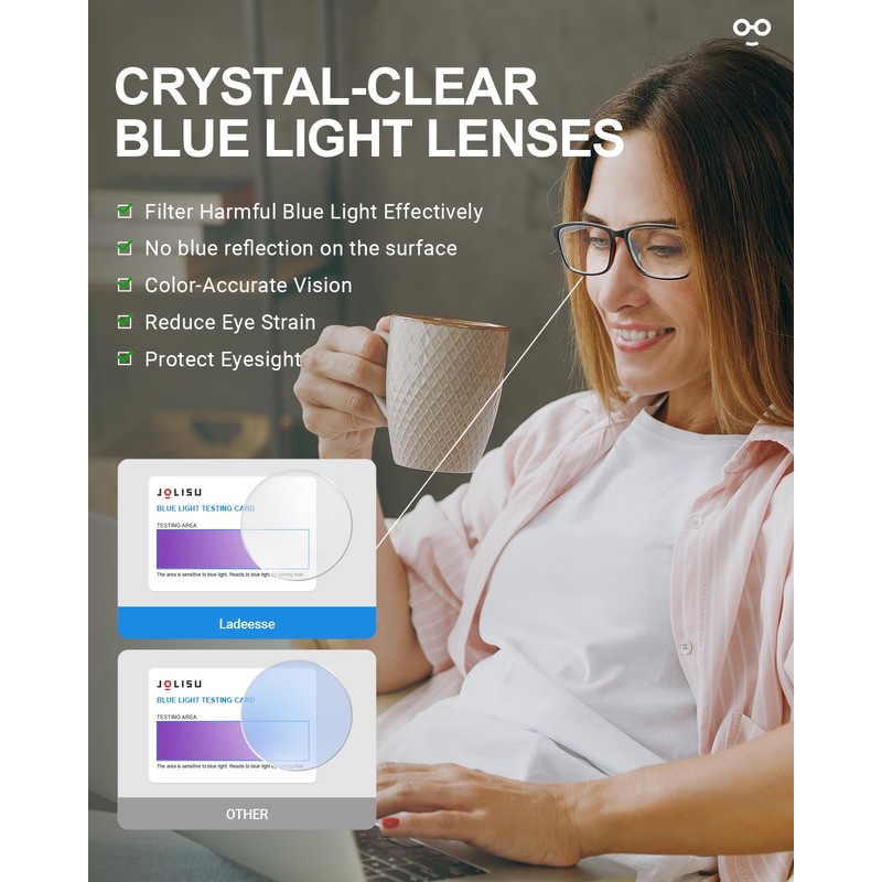 JOLISU Reading Glasses for Men & Women, 5 Pack Black