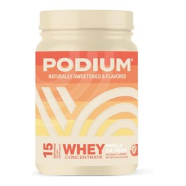 Podium Nutrition Whey Protein Powder Vanilla Ice Cream 22g Protein Per Servin...