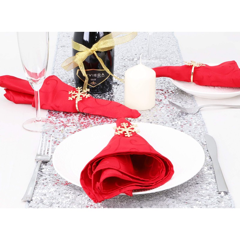 Pack Of 6 - Metal Christmas Napkin Holders - 6