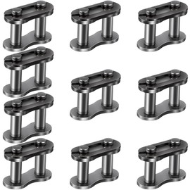 PAGOW 10pcs #25 Chain Master Link Roller, Master Connector Link for Baja Doodle Bug Motovox Mini Bike Harbor Freight Predator 212cc Go Kart Cart (10pcs #25)