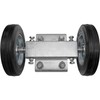 Rolling GATE 6" Wheel Carrier: for Chain Link Fence Rolling/Sliding