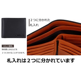 VISOUL Men's Bi-fold Wallet, Genuine Cowhide Leather, Ultra Thin, Large Capacity, License Holder, Card Storage, No Coin Purse, Made by 1st Class Leather Craftsmen, Italian Leather, Assorted Colors