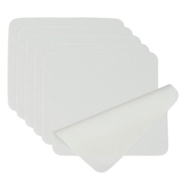 PATIKIL Glasses Cleaning Cloth 6.9" x 5.7", 6 Pcs Microfiber Eyeglasses Cleaner Cloths Soft Suede Wipe Screen for Camera Len Eyeglass Screens Phones Smart Devices, Light Gray