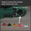 5 Pack Shutter Release Button,Pure Copper Knurled Concave Surface Camera