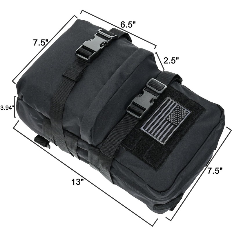 Tactical Mini Molle Hydration Pack,Molle Hydration Carrier with US Flag
