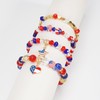 Briutn USA Beaded Bracelet with Heart Stars Charms for Women