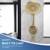 Dual Handheld Shower Head Combo, 2-in-1 Rain Shower Heads System