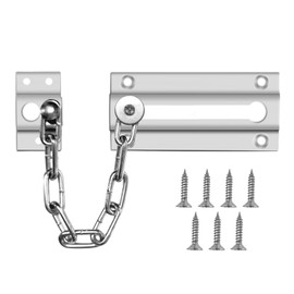 MEINUOKA Door Chain Lock for Inside Door with Upgraded 7 Holes, Thickened Chain Door Lock Guard for Home Security