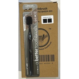World Wide Daily Toothbrush Case Of  12 Packs- Ultra Soft STANDARD - V ARC BLACK