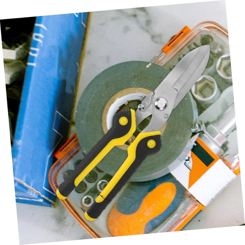 WOONEKY Tin Sheet Metal Shears Heavy Duty Steel Cutter with