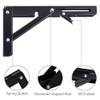 Folding Shelf Brackets 12Inch, 2pcs Folding Table Brackets Drop Leaf